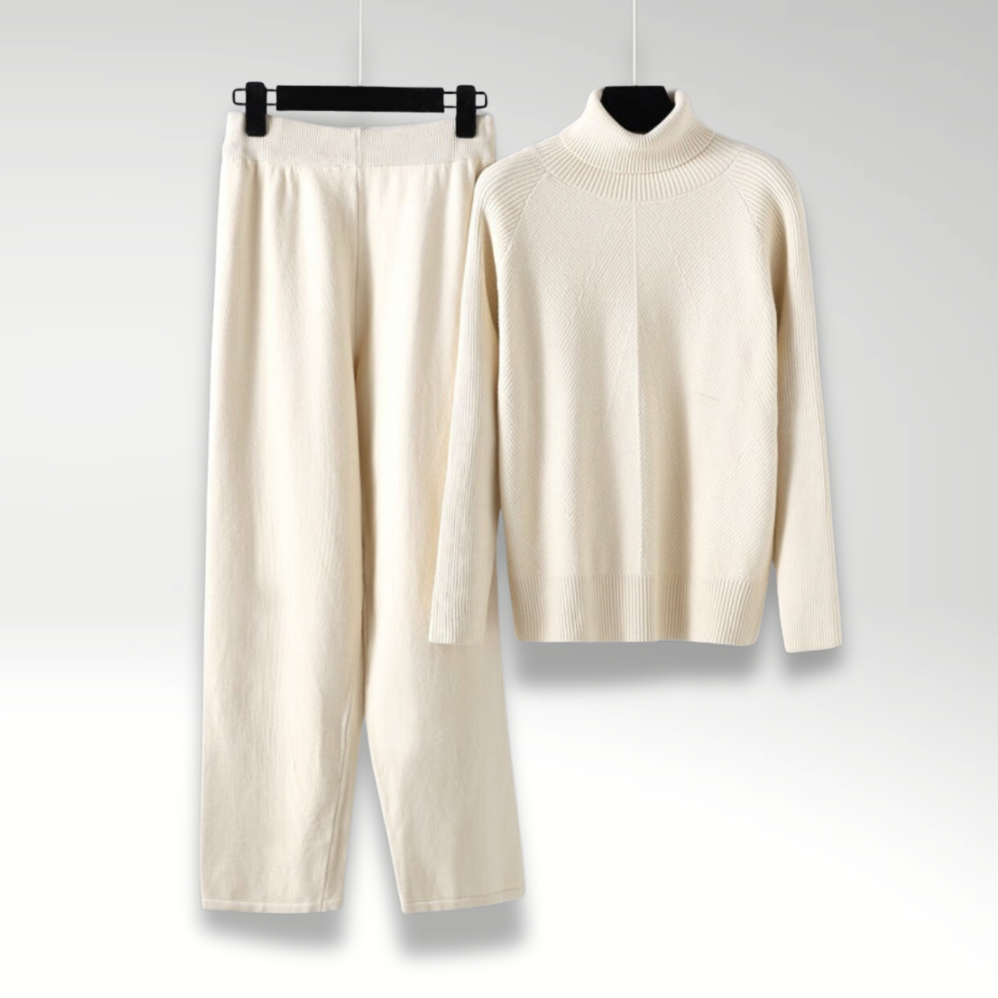 Michelle | Complete Two-Piece Cable Knit Lounge Set