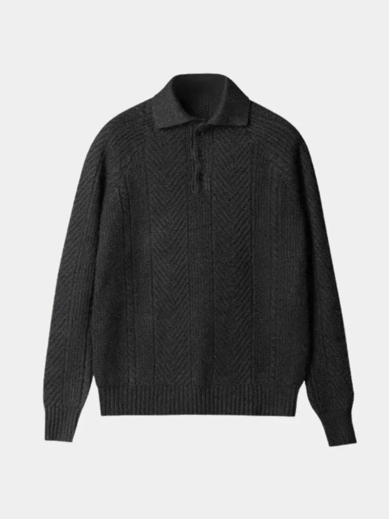 Long Sleeve Polo Sweater - Finley & Family