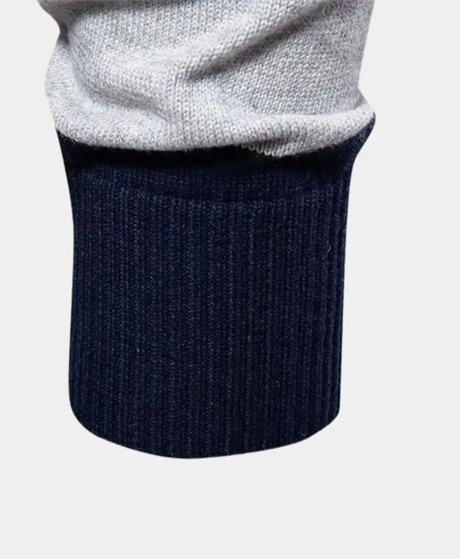 Colourful Hooded Sweatshirt with Half-Zip - Finley & Family