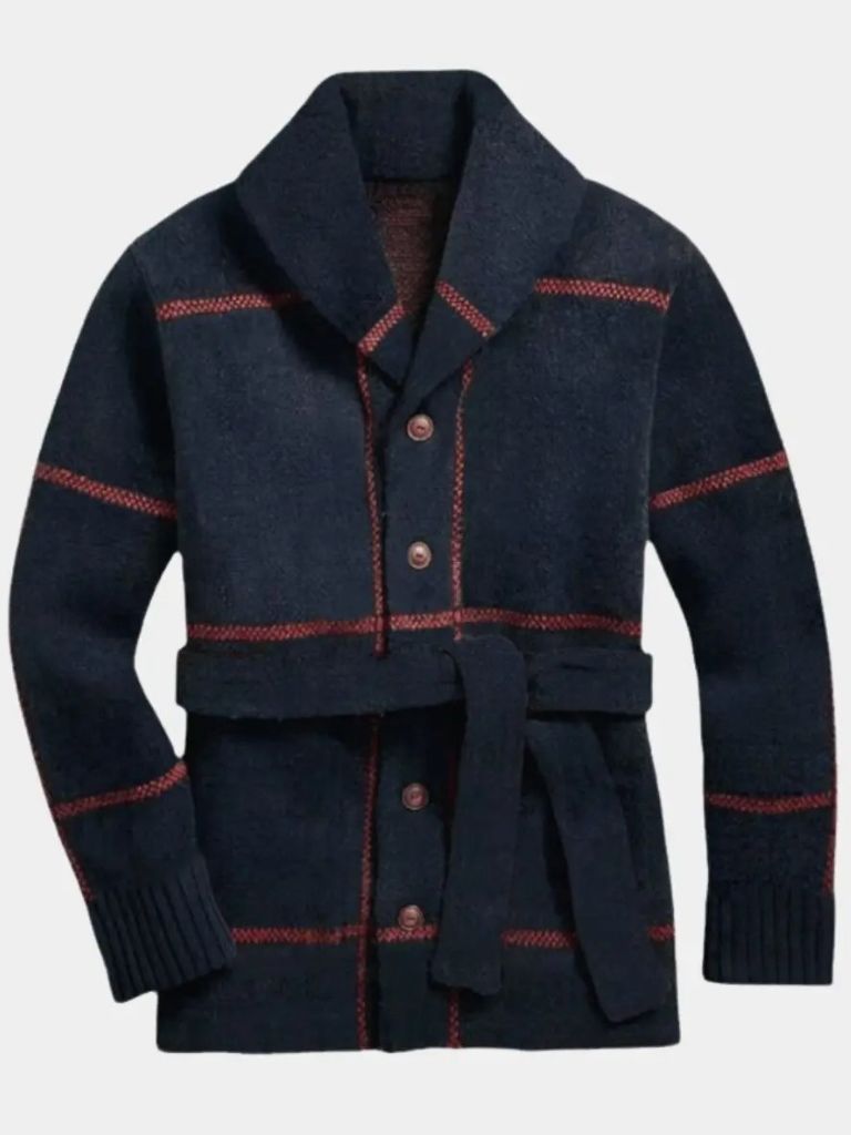 Knitted Coat with Belt Rome - Finley & Family