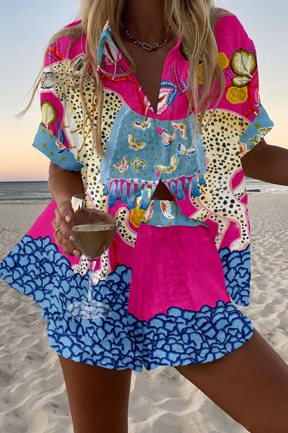 Belina | Short Set with Butterfly Print