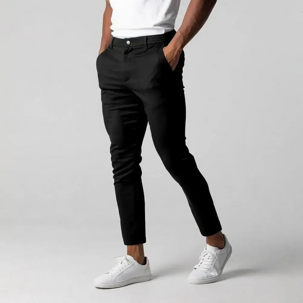 Fitted Stretch Trousers