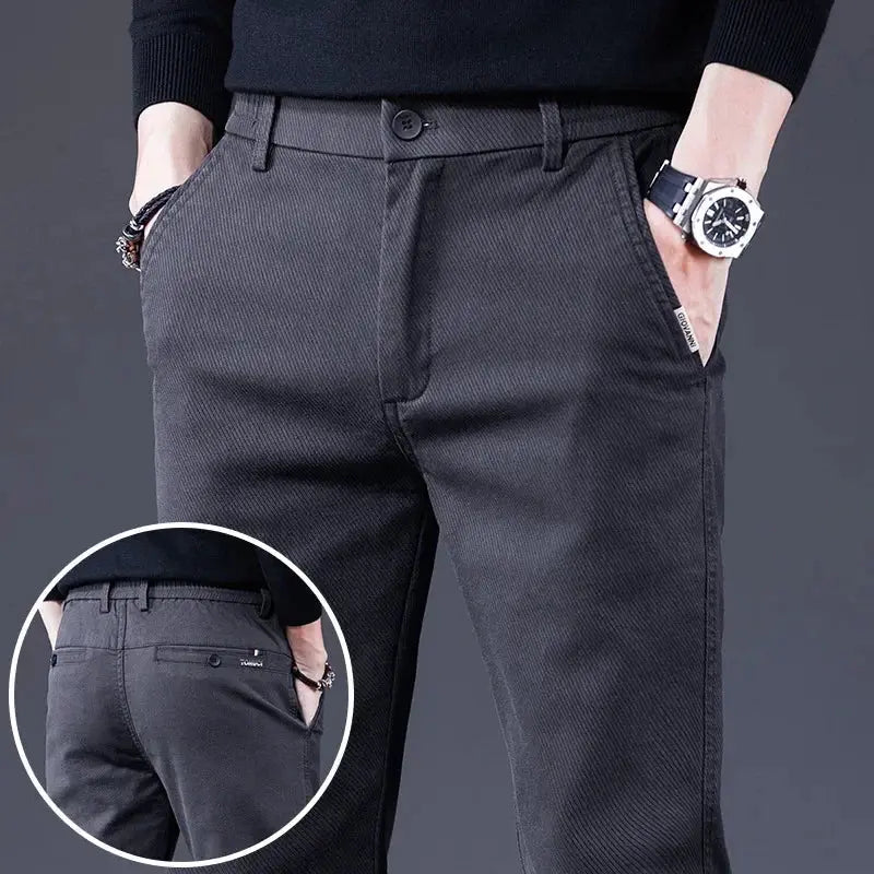 Basic Stretch Denim Trousers