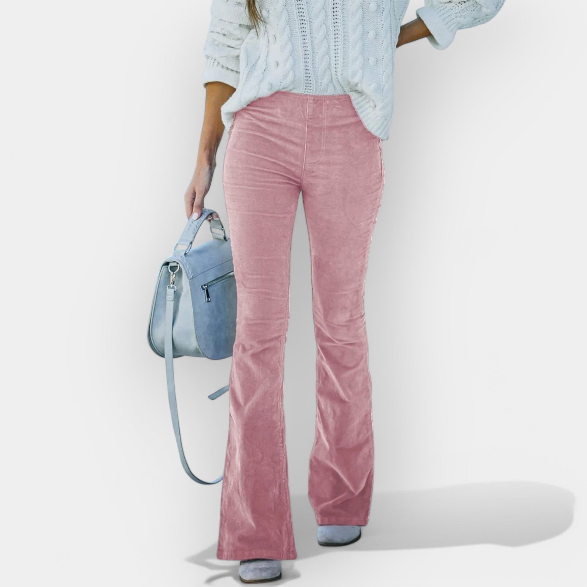 High-Rise Flared Trousers