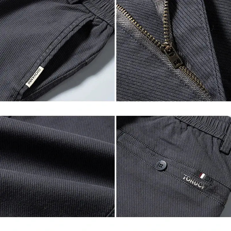 Basic Stretch Denim Trousers