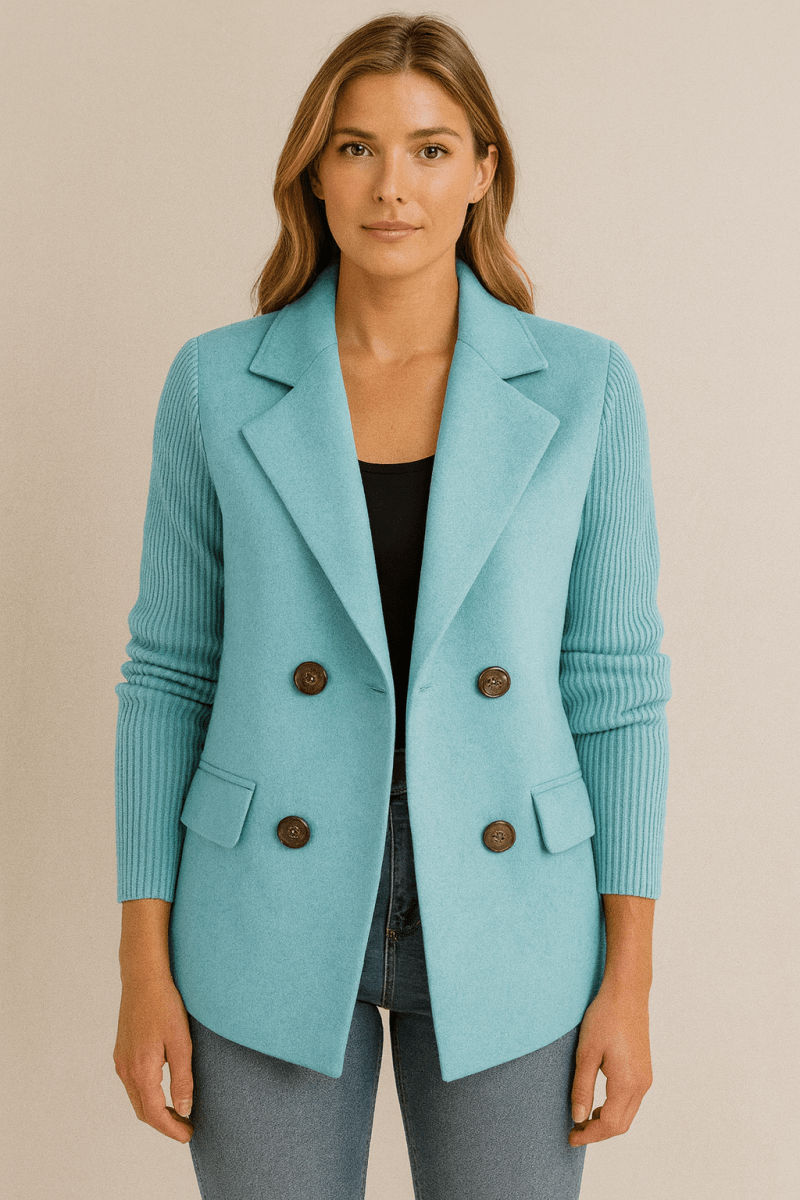 AMA | Blazer with Knit Sleeves