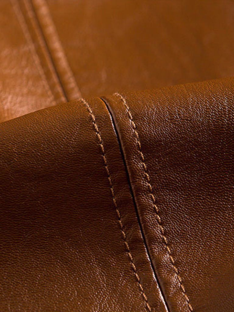 Finley & Family Bold Caramel Leather Jacket