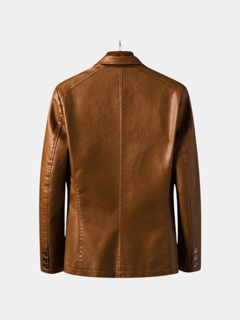 Finley & Family Bold Caramel Leather Jacket