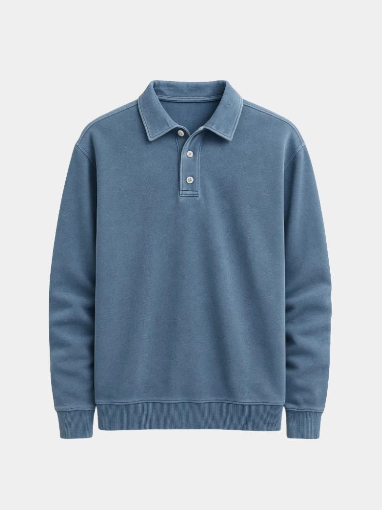 Canyon Mist Long Sleeve Polo – Finley & Family