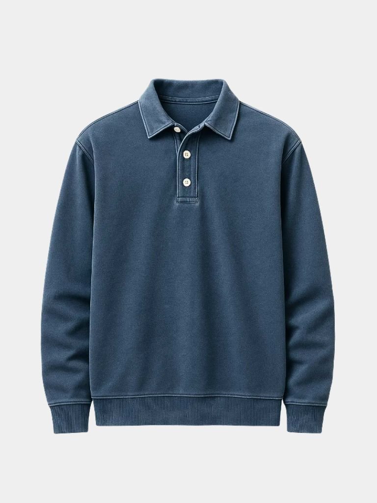 Canyon Mist Long Sleeve Polo – Finley & Family