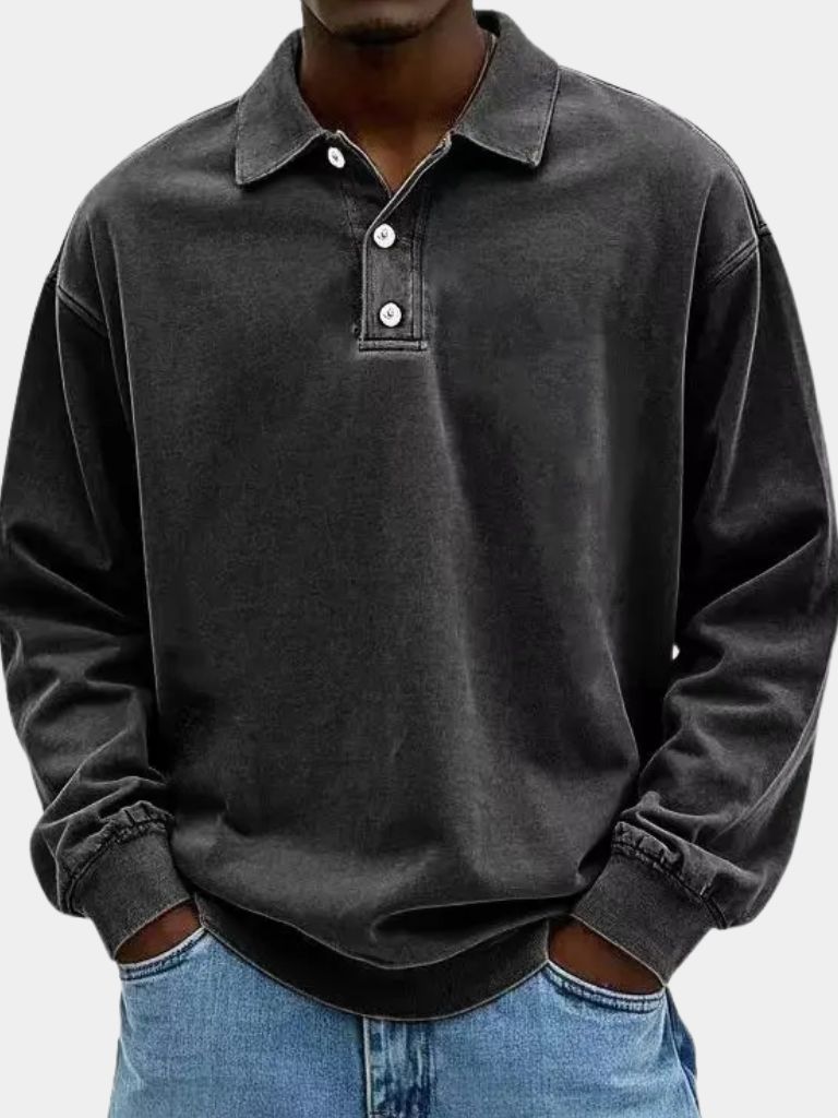 Canyon Mist Long Sleeve Polo – Finley & Family