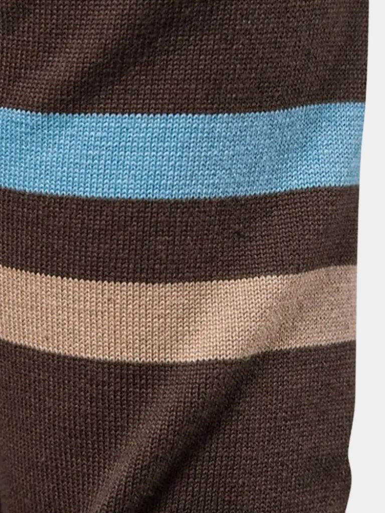 Finley & Family High-Collar Knitted Cardigan with Zipper