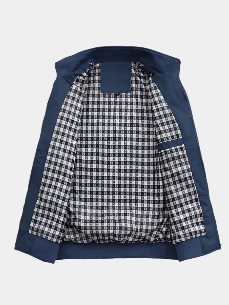 Finley & Family Casual Solid Bomber Jacket