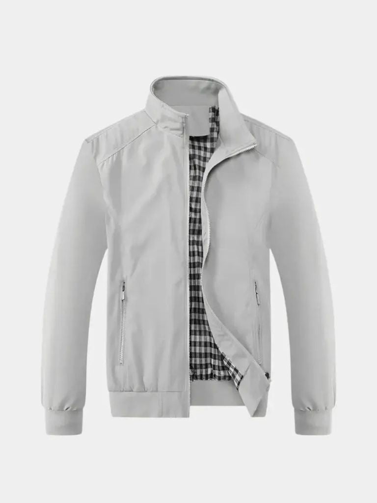 Finley & Family Casual Solid Bomber Jacket