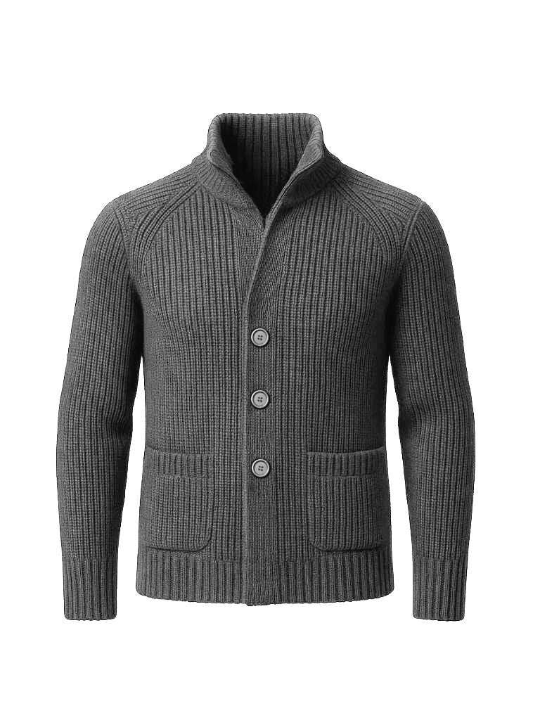 Finley & Family Classic Heritage Knit Jacket with Button Detail