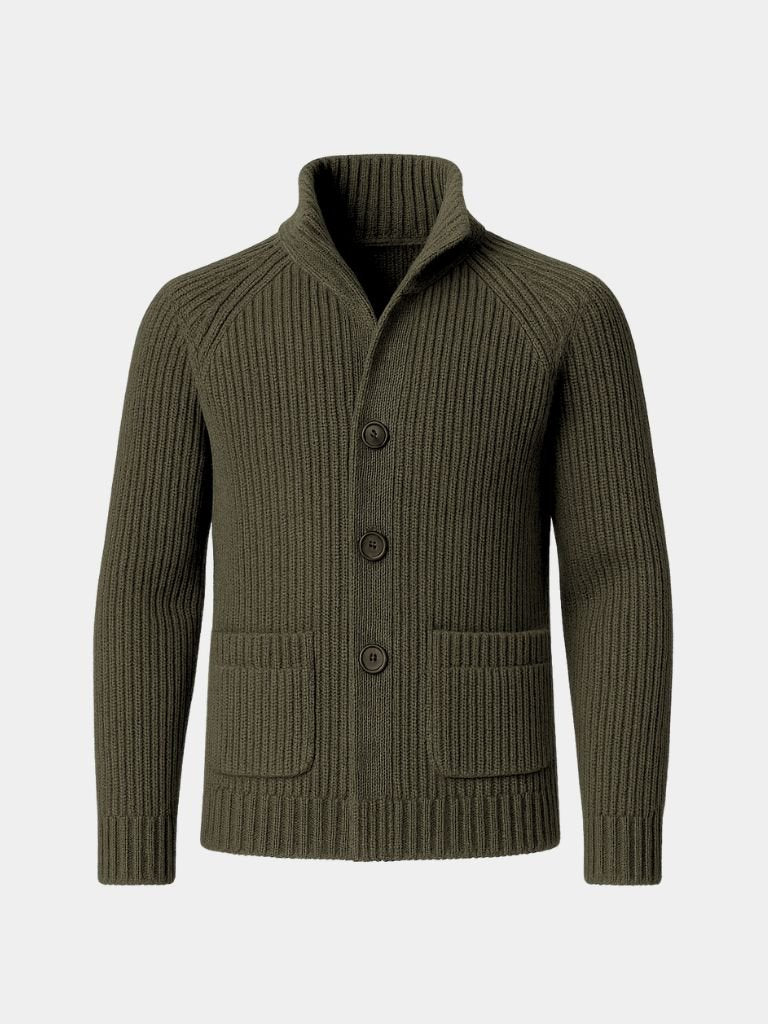 Finley & Family Classic Heritage Knit Jacket with Button Detail