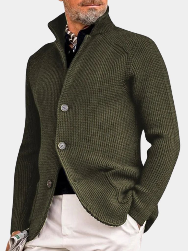 Finley & Family Classic Heritage Knit Jacket with Button Detail