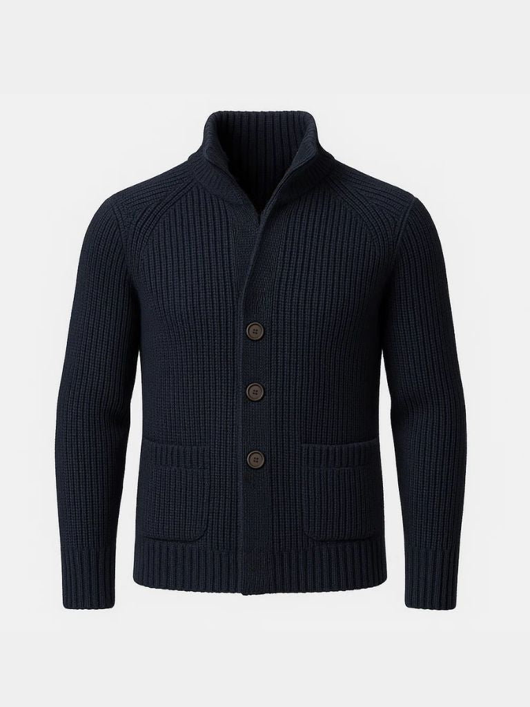 Finley & Family Classic Heritage Knit Jacket with Button Detail