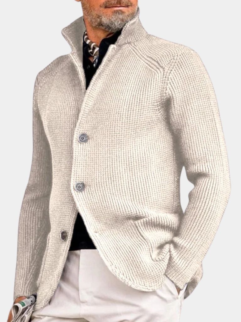 Finley & Family Classic Heritage Knit Jacket with Button Detail