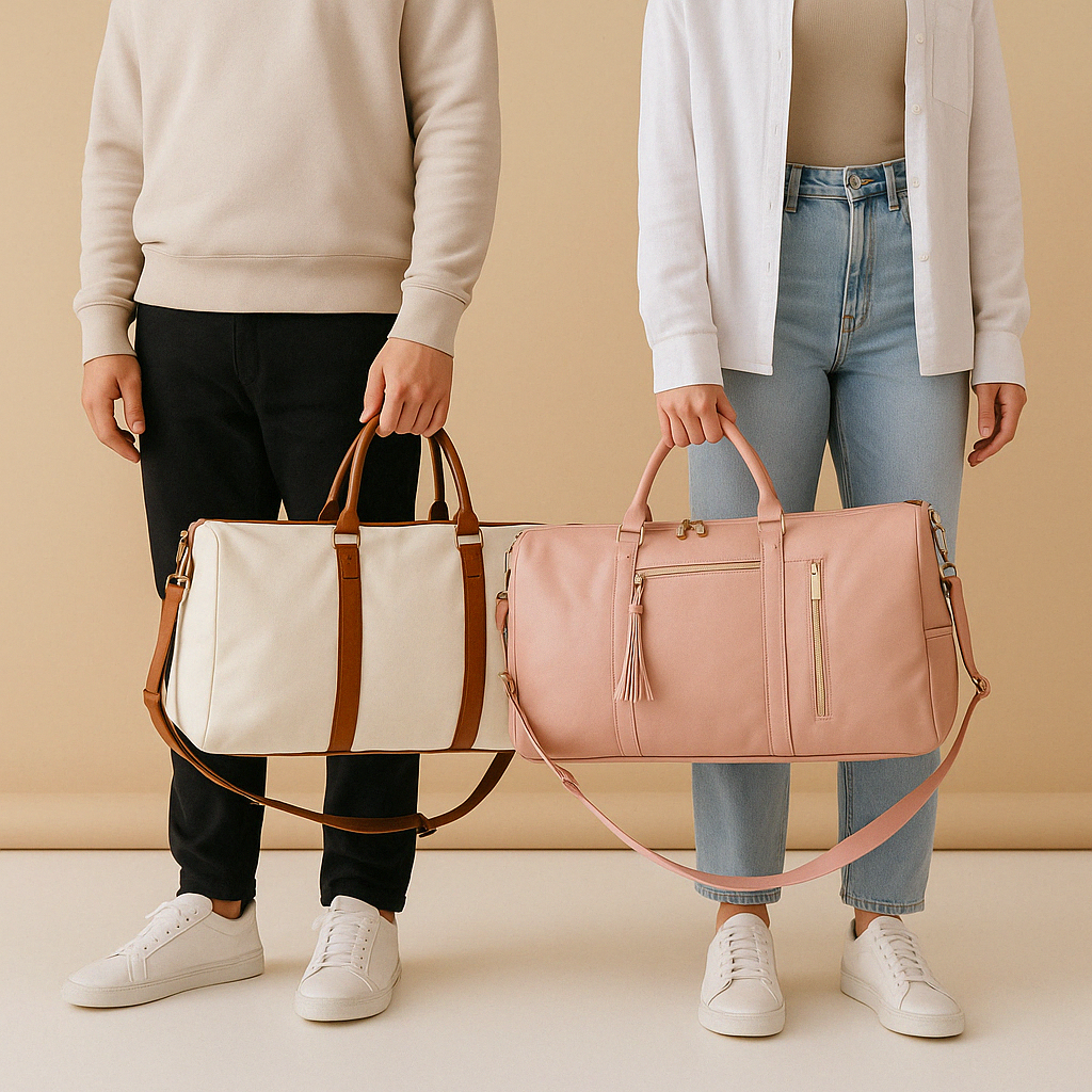 Convertible garment duffle bag for women | Amelia