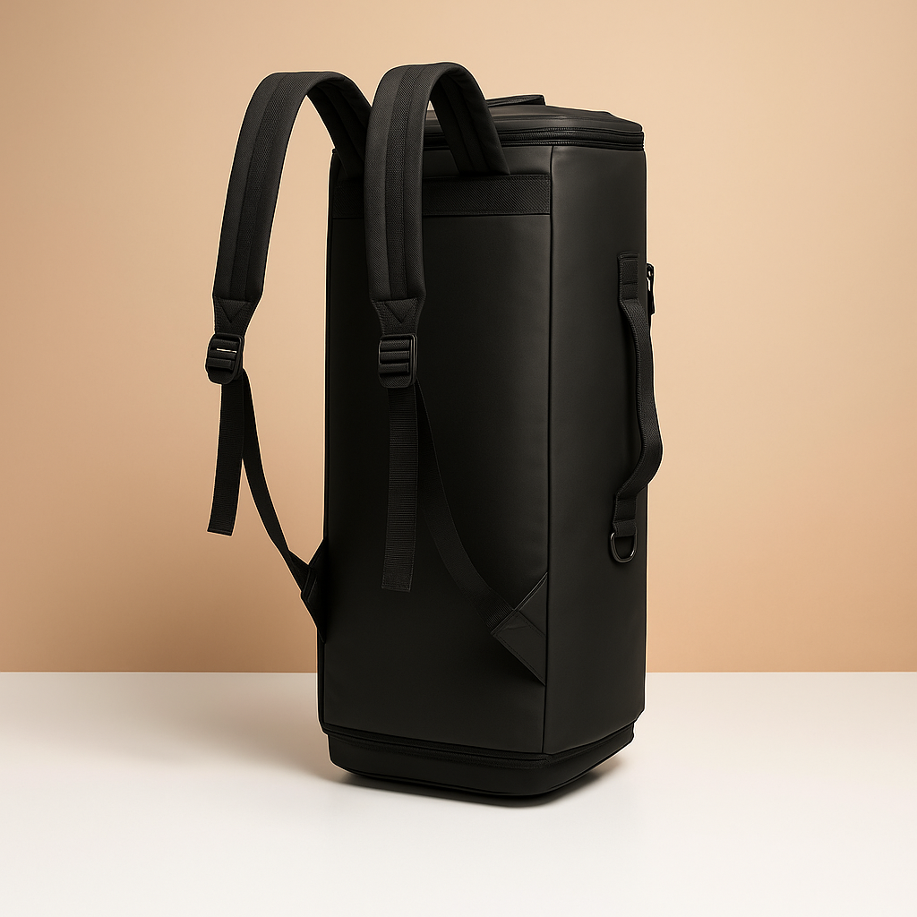 Convertible garment duffle bag with backpack straps for men | Nolan