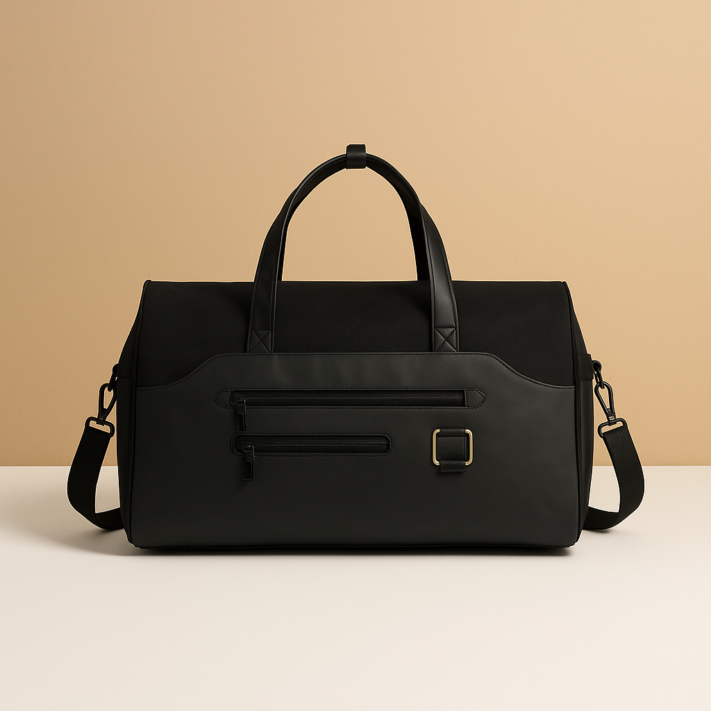 Convertible garment duffle bag with backpack straps for men | Nolan