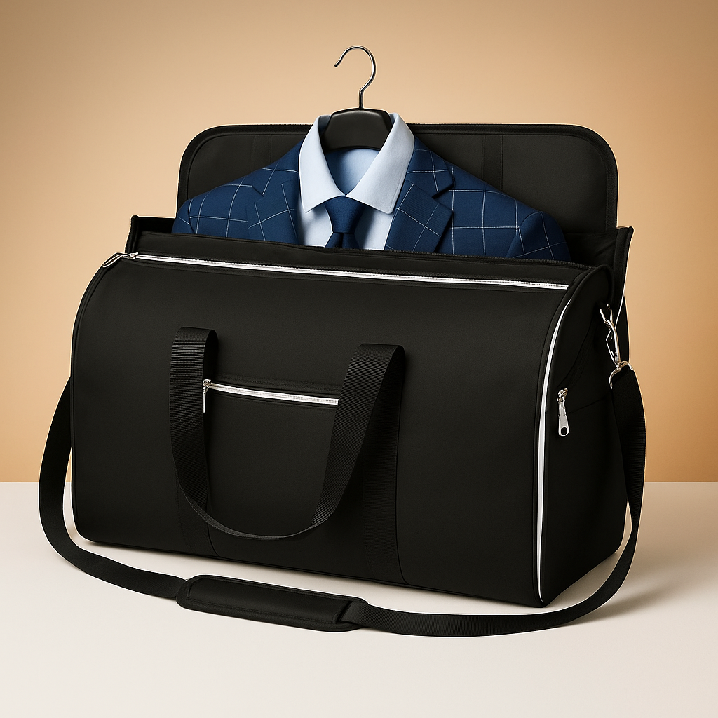 Convertible suit and duffle bag for men | Marcus