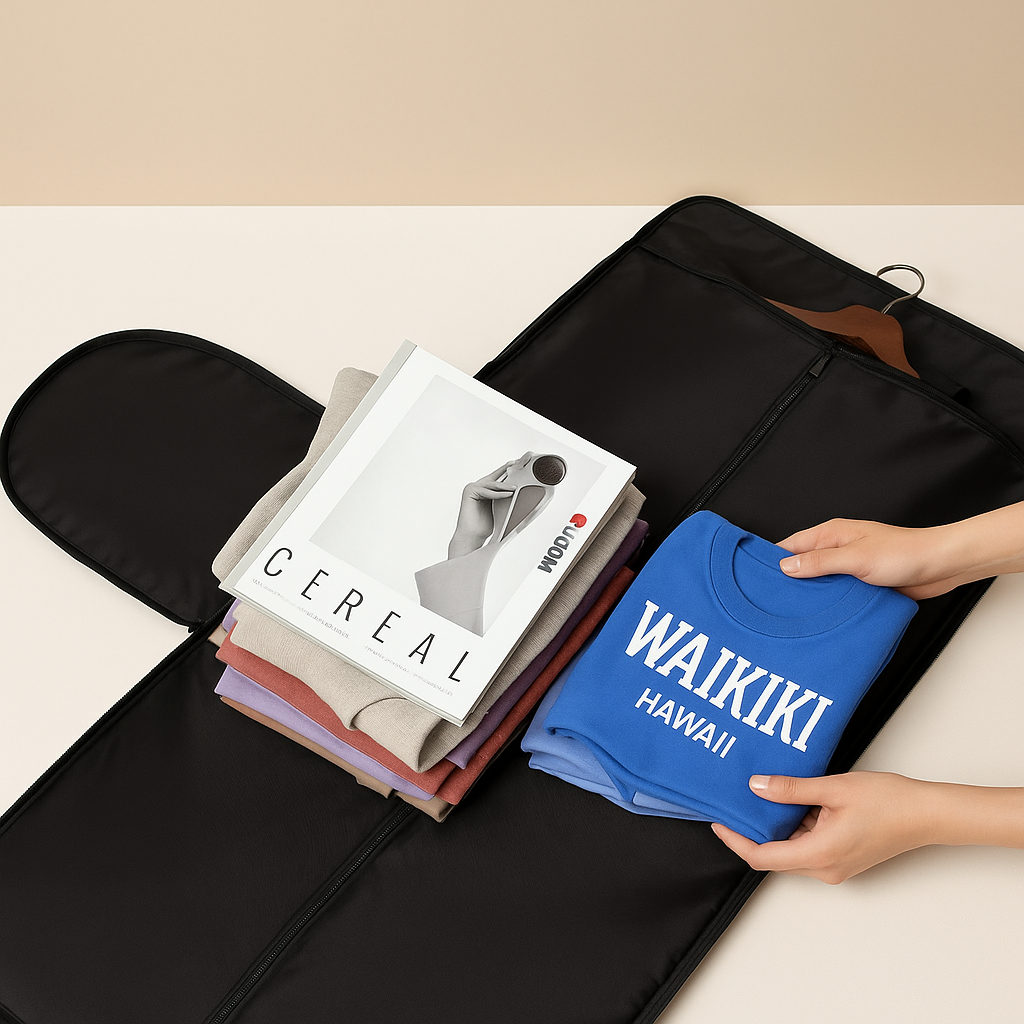 Convertible suit and duffle bag for men | Marcus