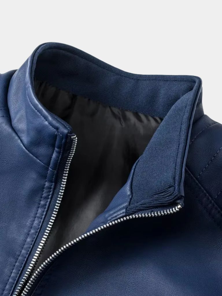 Finley & Family Crossed Leather Jacket