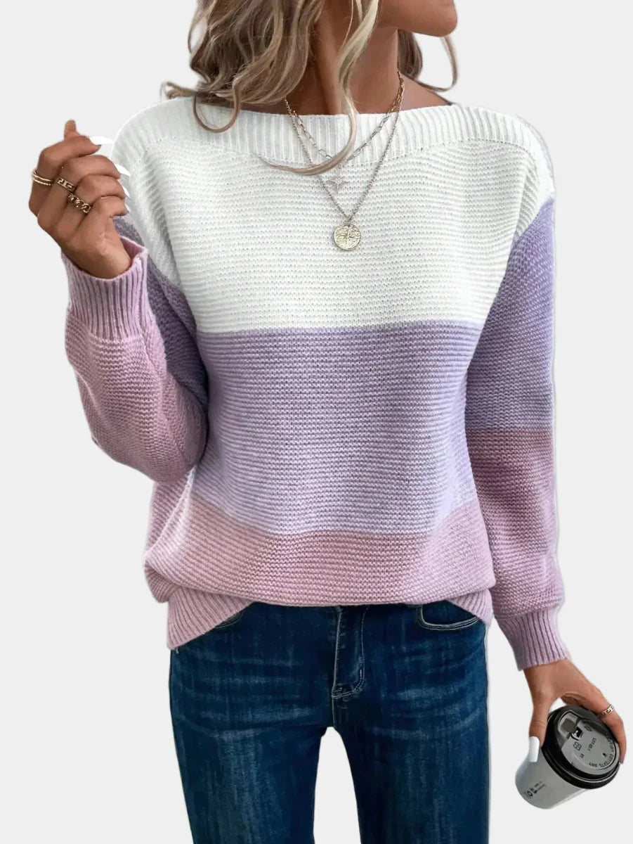 CYRALINE - CHIC OMBRE KNIT SWEATER