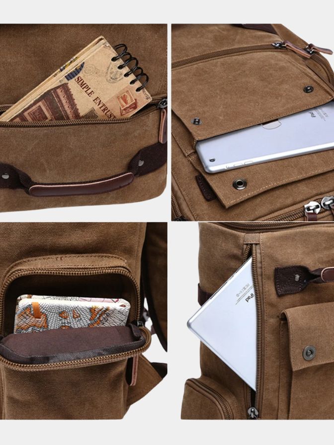 Finley & Family Vintage Backpack - Dune Vanguard Collection