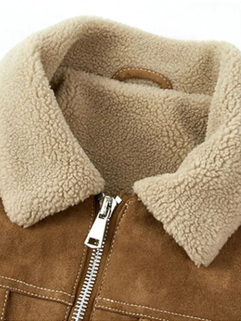 Finley & Family Essential Fleece Suede Jacket