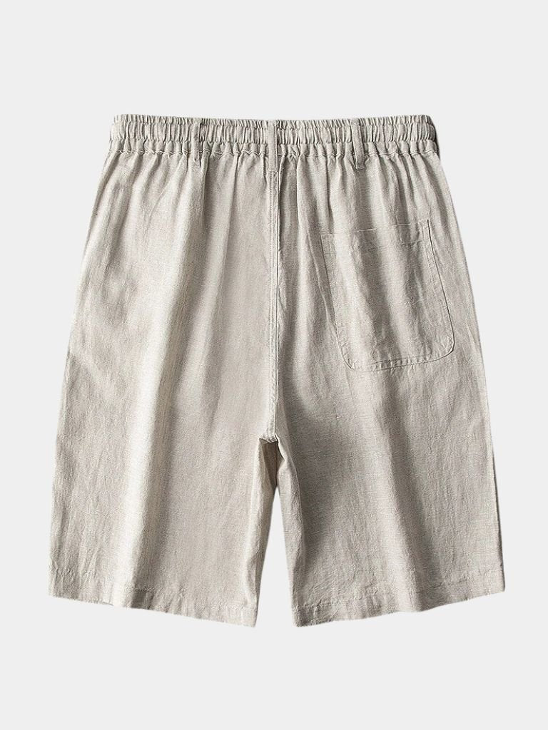Grey Linen Shorts - Finley & Family