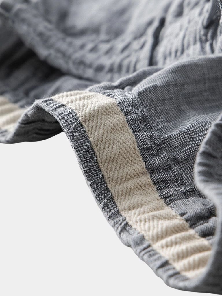 Grey Linen Shorts - Finley & Family