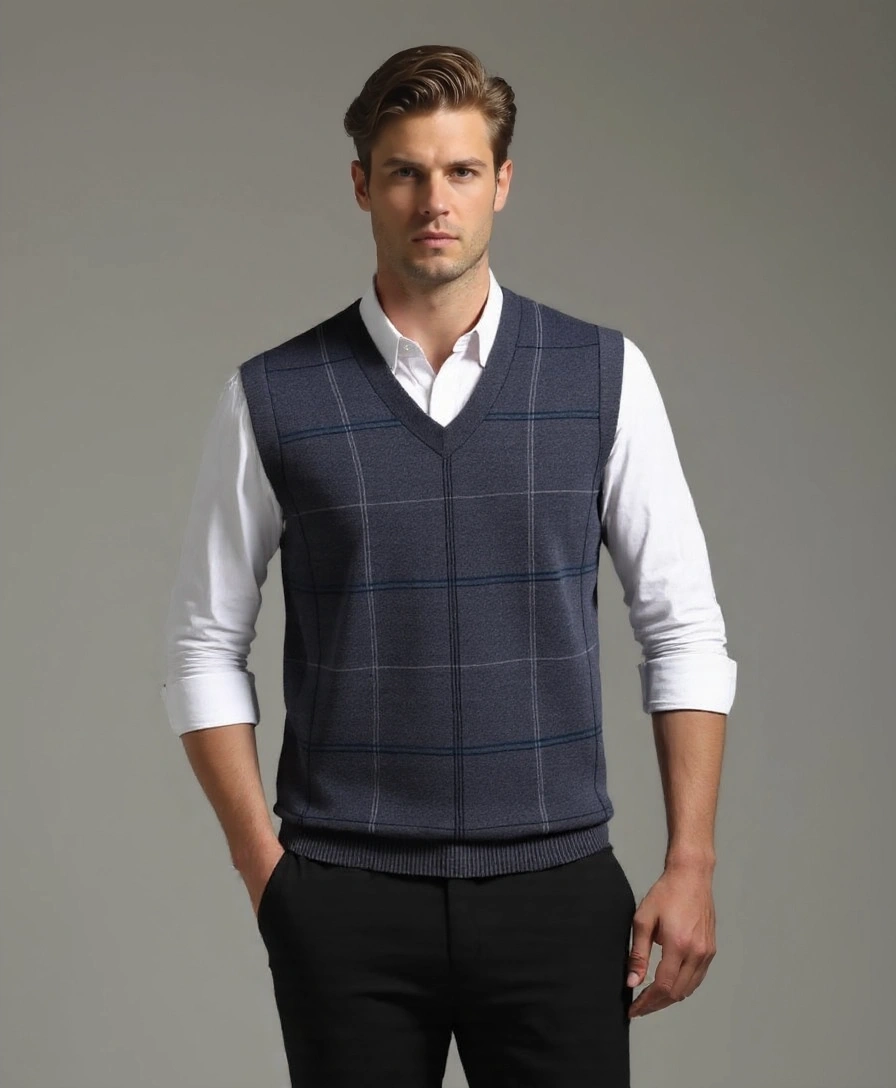Kinit Plaid Academic Vest - Finley & Family