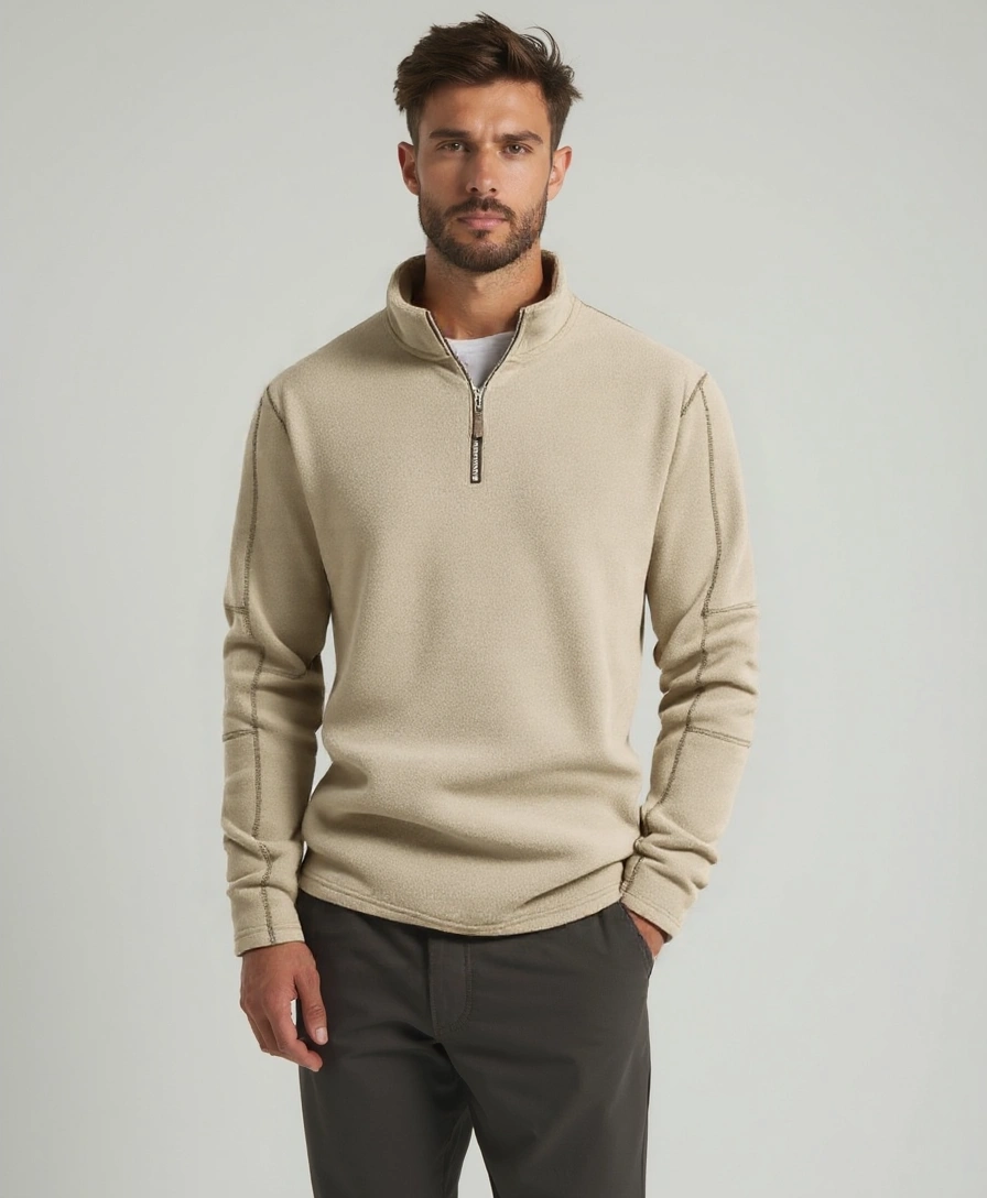 High Neck Zip Sweater Alpine - Finley & Family