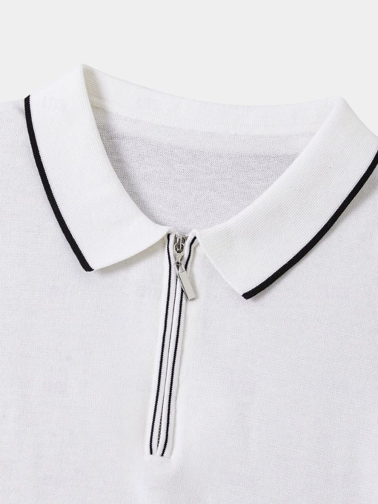 Ivory Elite Long Sleeve Polo – Finley & Family