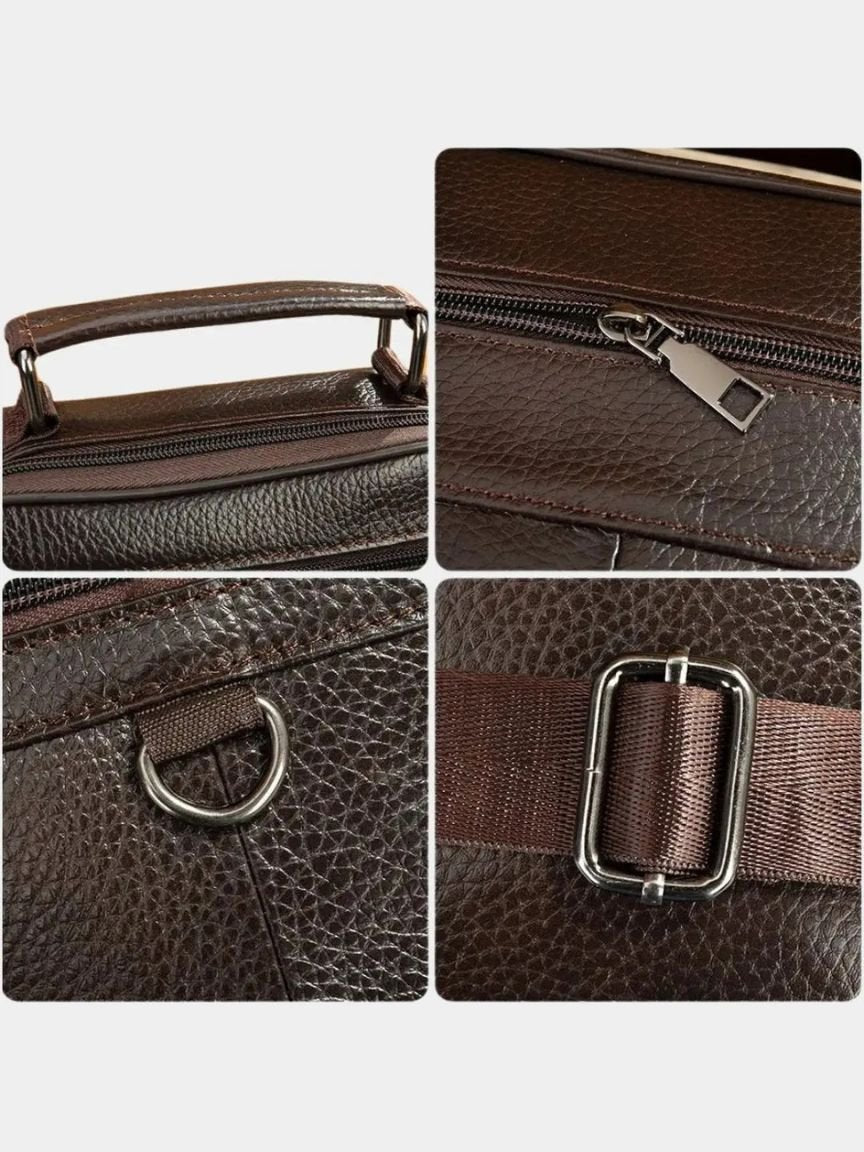 Finley & Family Men's Leather Crossbody Bag