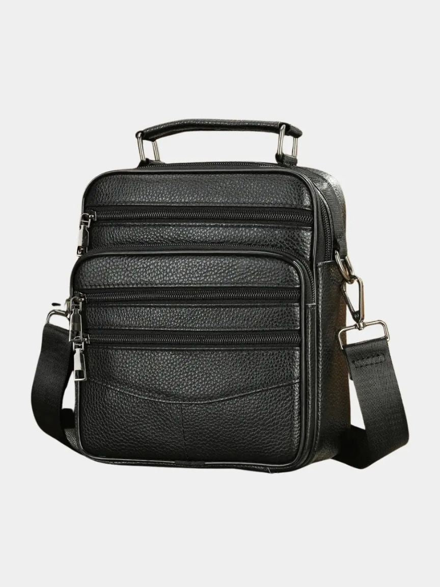 Finley & Family Men's Leather Crossbody Bag