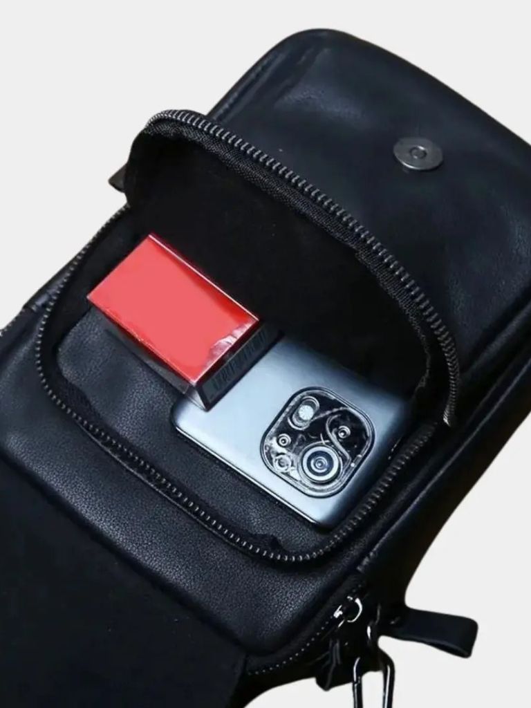 Finley & Family Men's Leather Messenger Bag