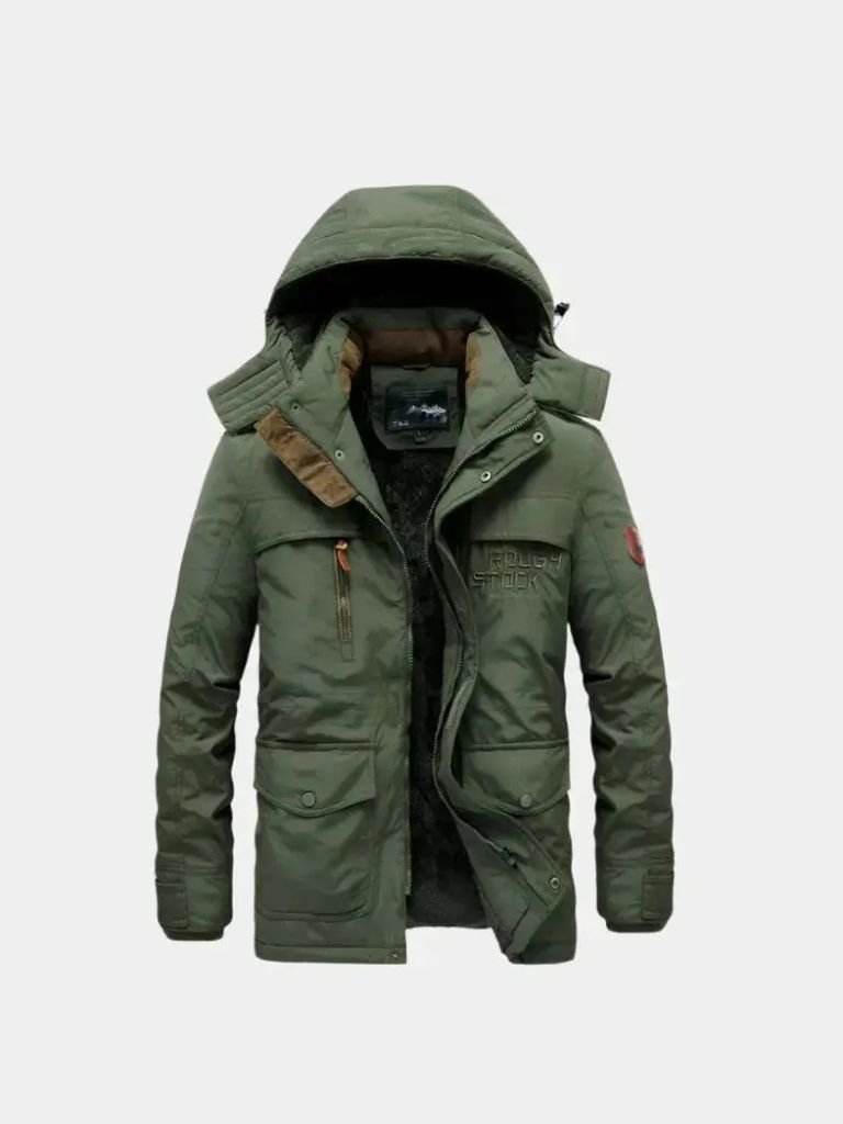 Finley & Family Military-Style Hooded Jacket