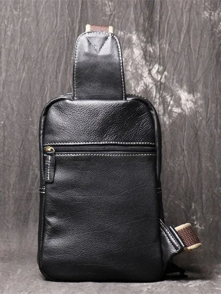 Finley & Family Minimalist Leather Shoulder Bag