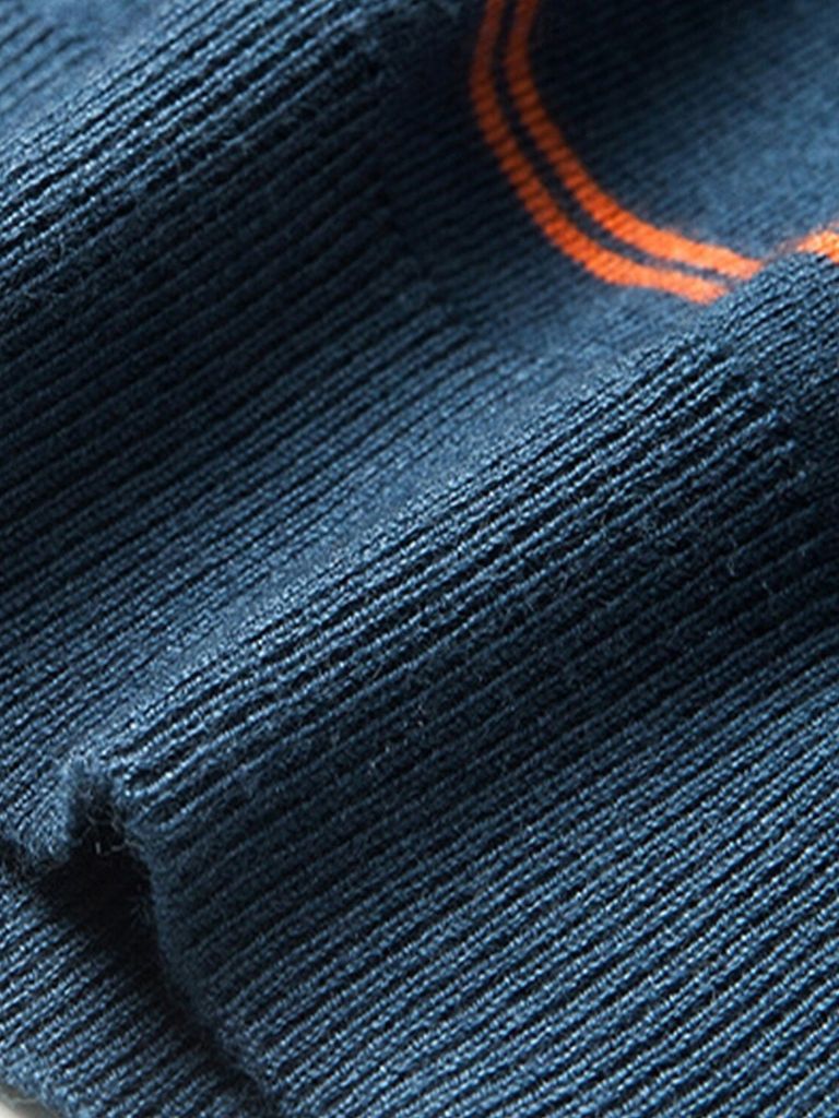 Navy Striped Polo at Sunset - Finley & Family