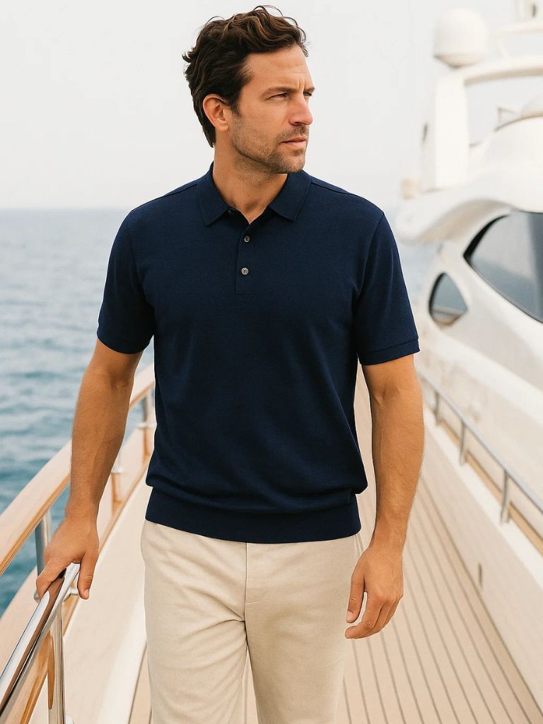 Navy Windsor Polo – Finley & Family