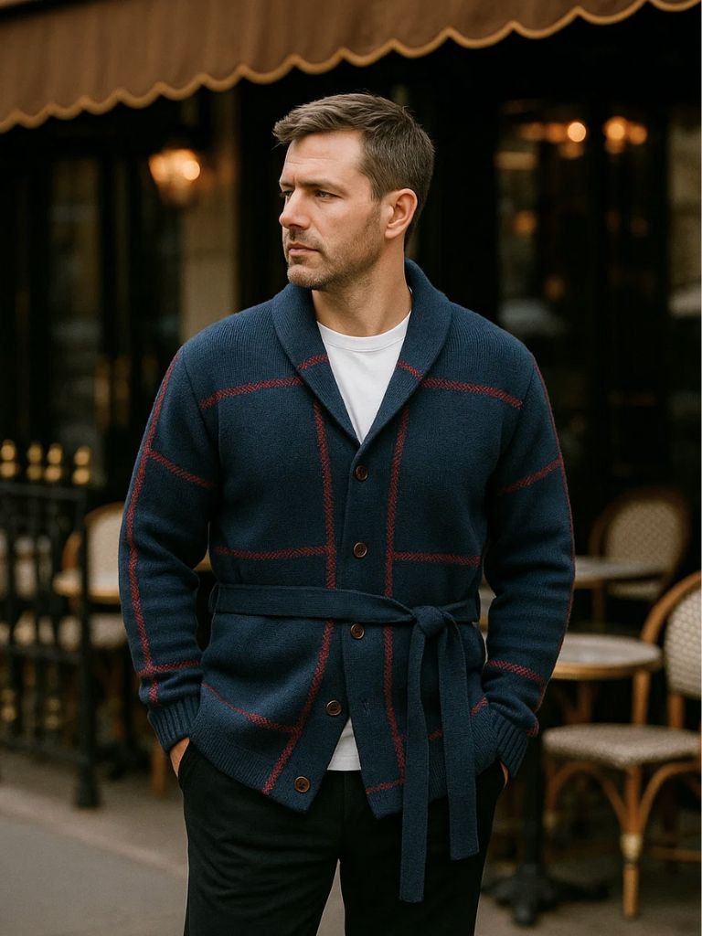Finley & Family Rome Knit Coat with Belt