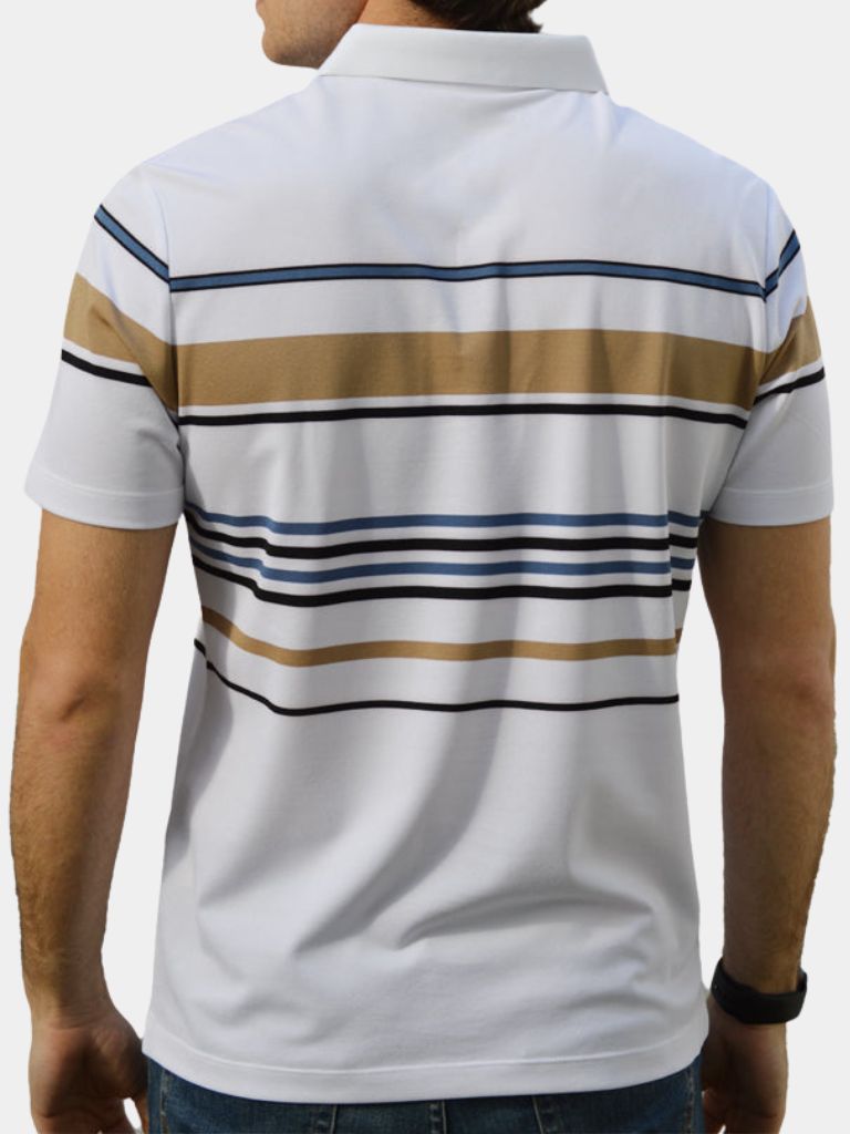 Sunset Striped Polo – Finley & Family