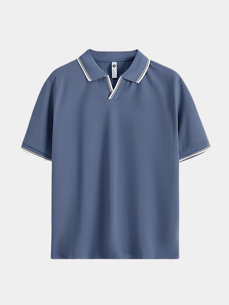 Timeless Black V-Neck Polo - Finley & Family