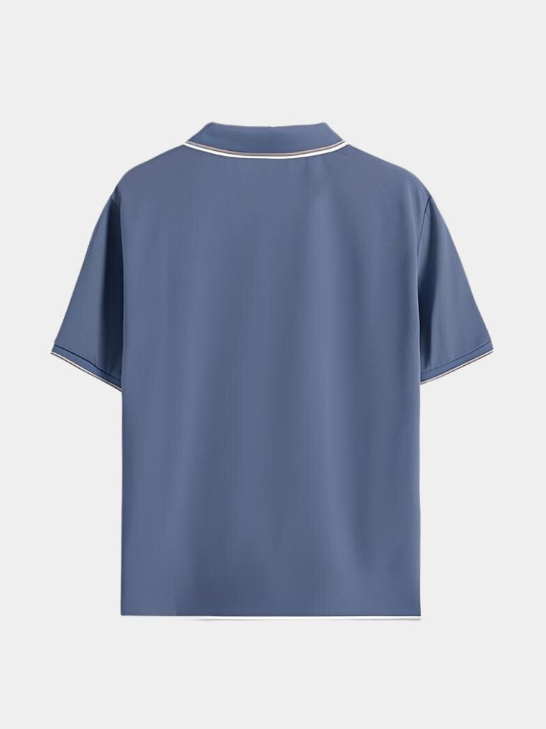 Timeless Black V-Neck Polo - Finley & Family