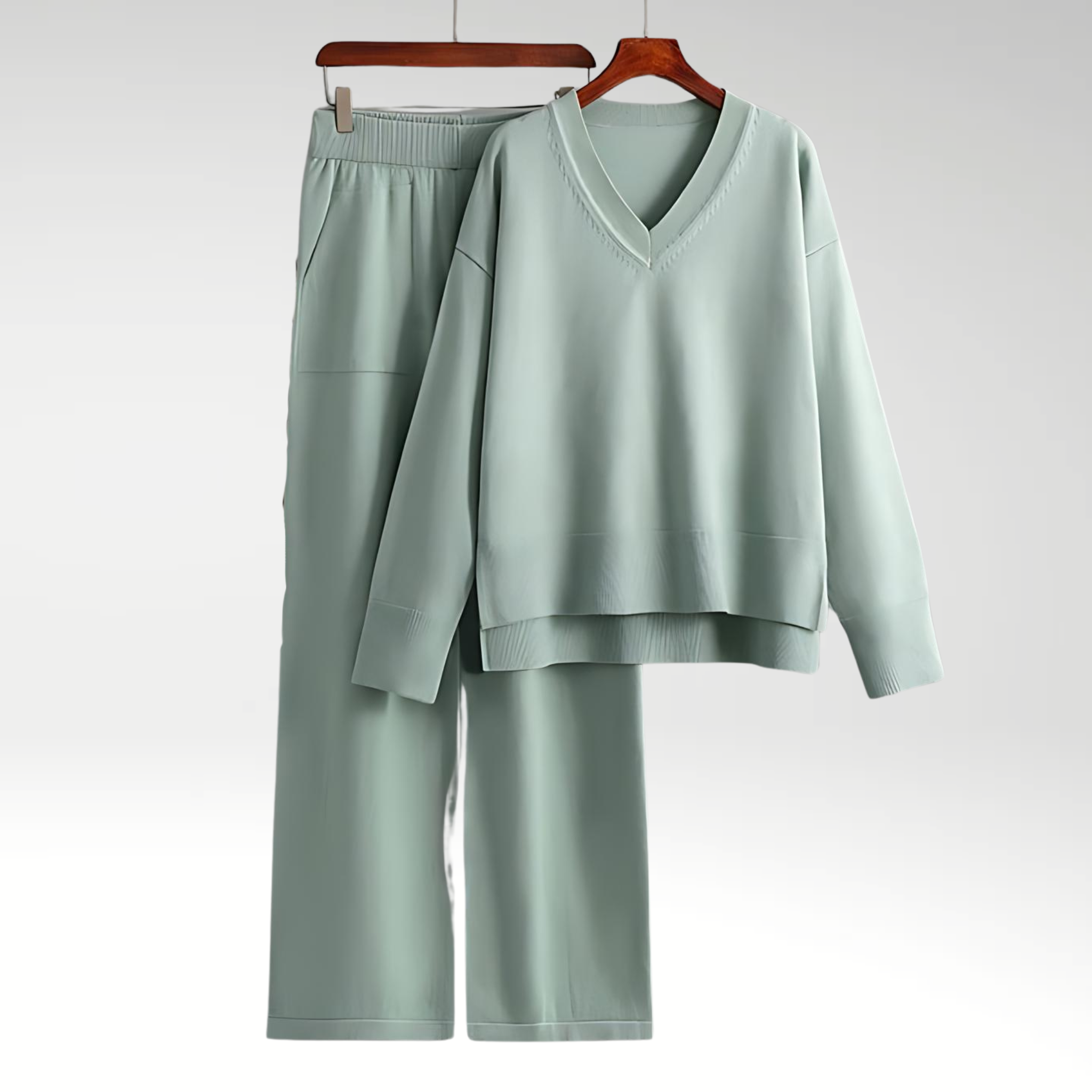 Emily | Luxe V-Neck Two-Piece Set