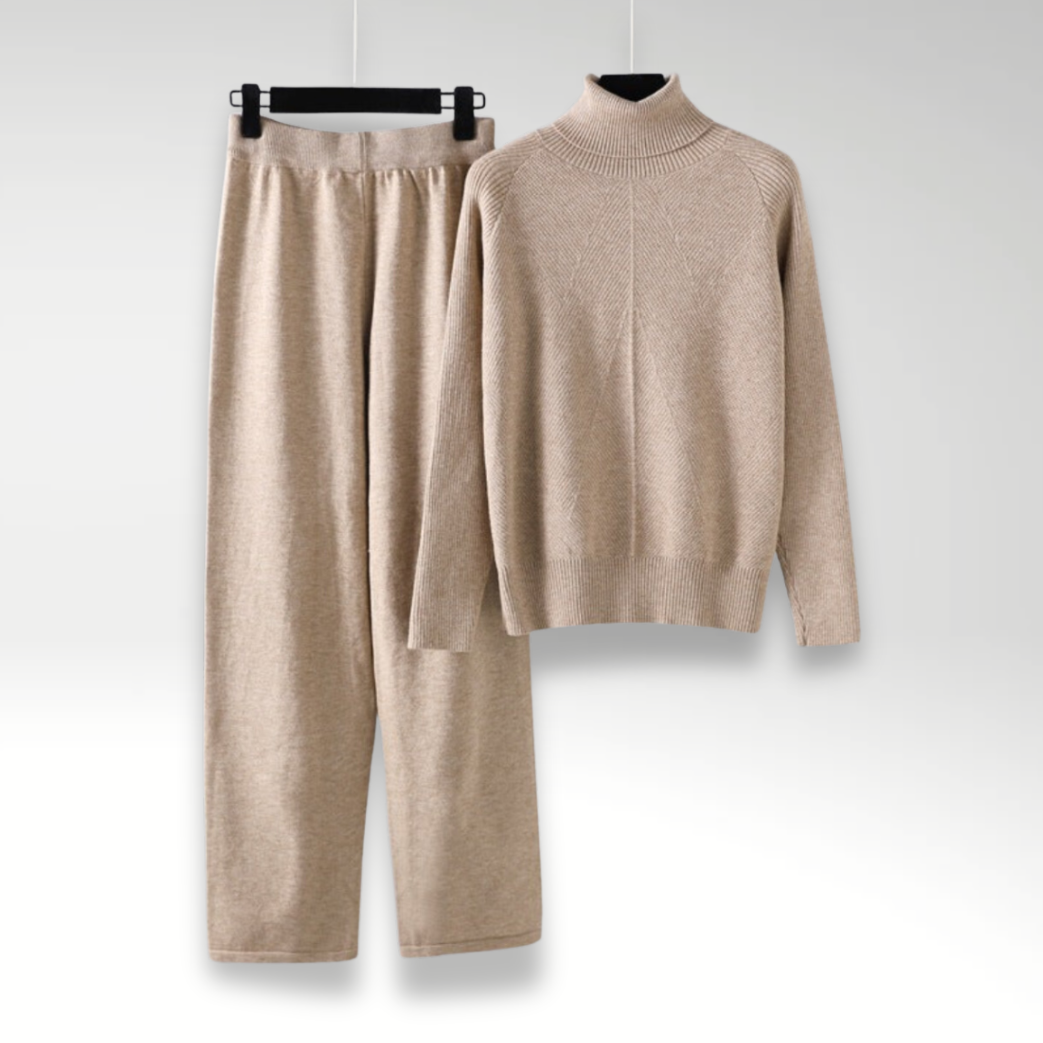 Michelle | Complete Two-Piece Cable Knit Lounge Set